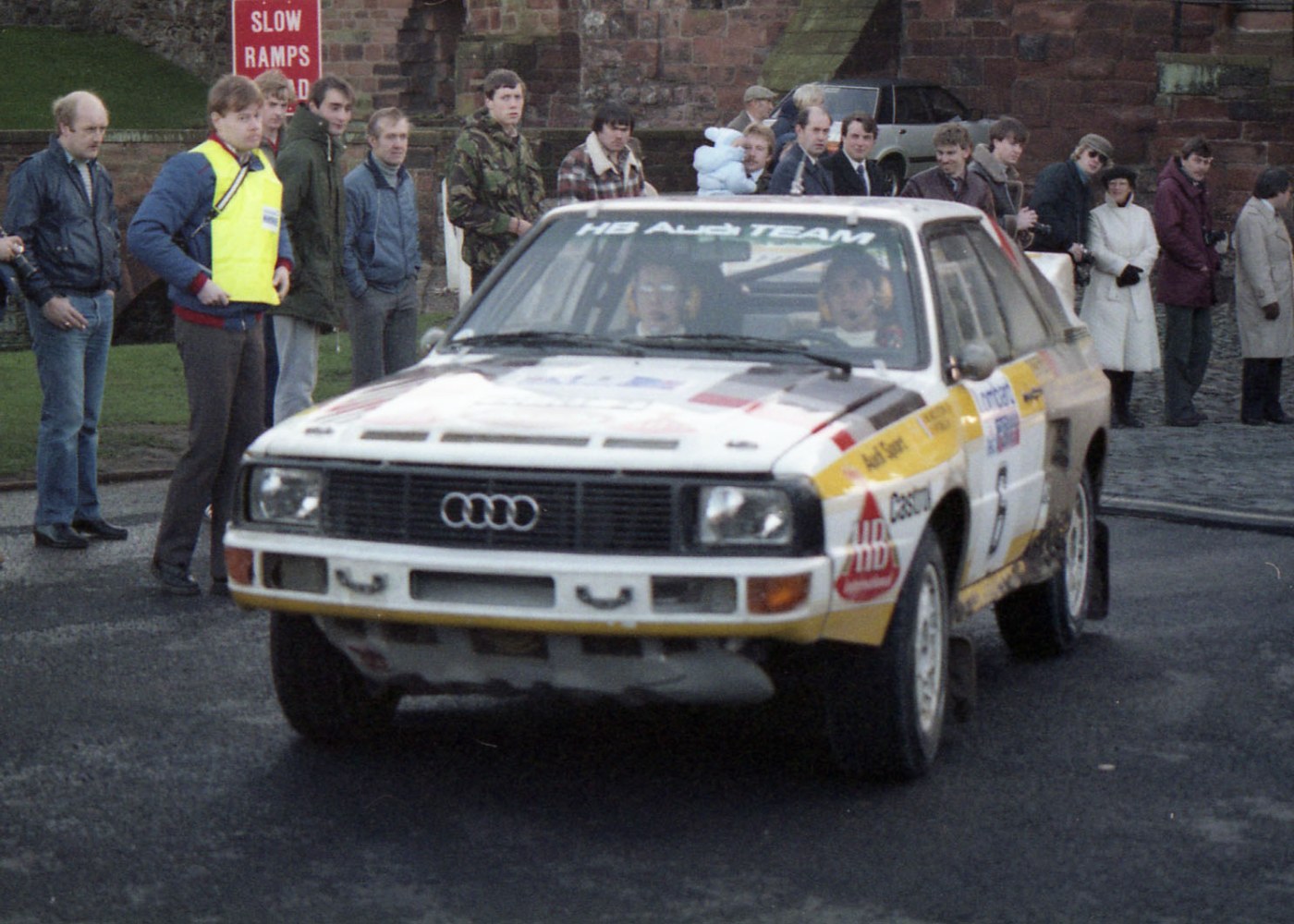 Michèle Mouton a conduzir audi quattro