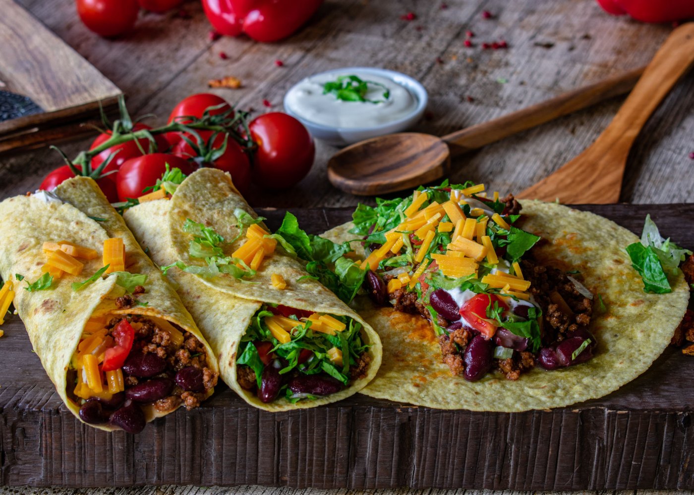 Tortilhas mexicanas com chili