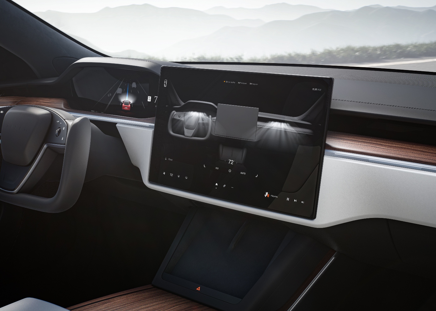 Interior do Tesla model S