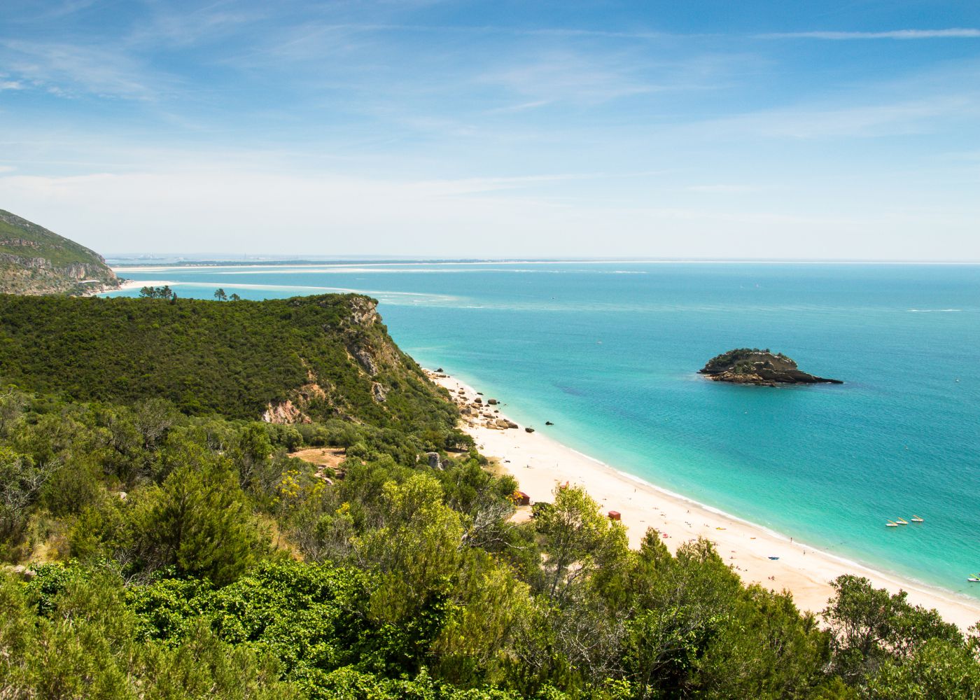 Praias no parque da Arrábida