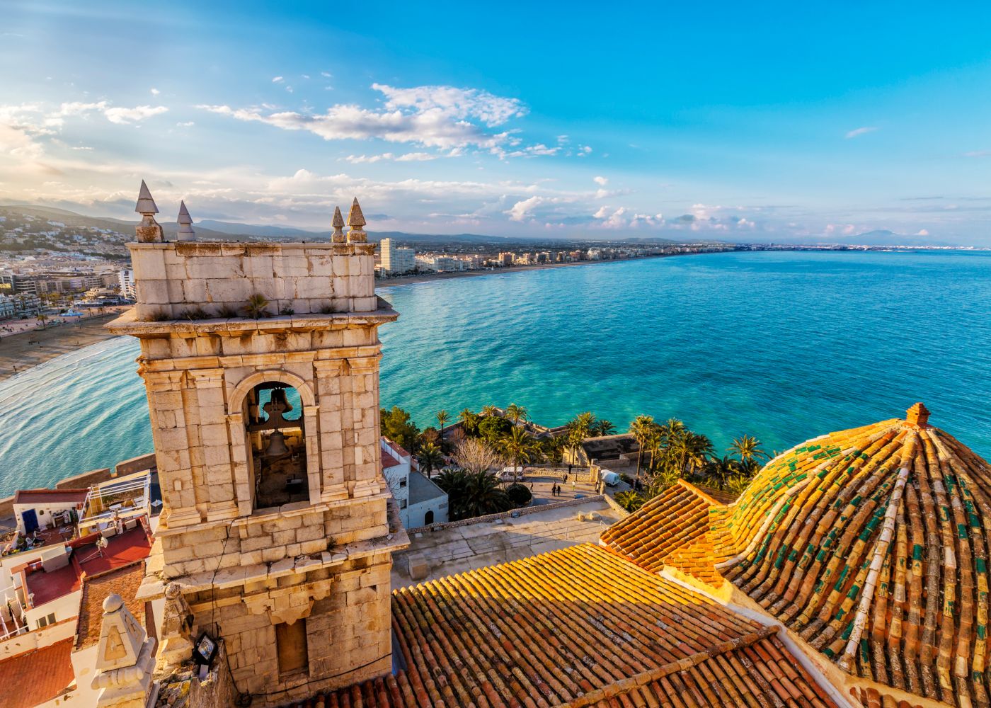 vista sobre o mar em peñiscola