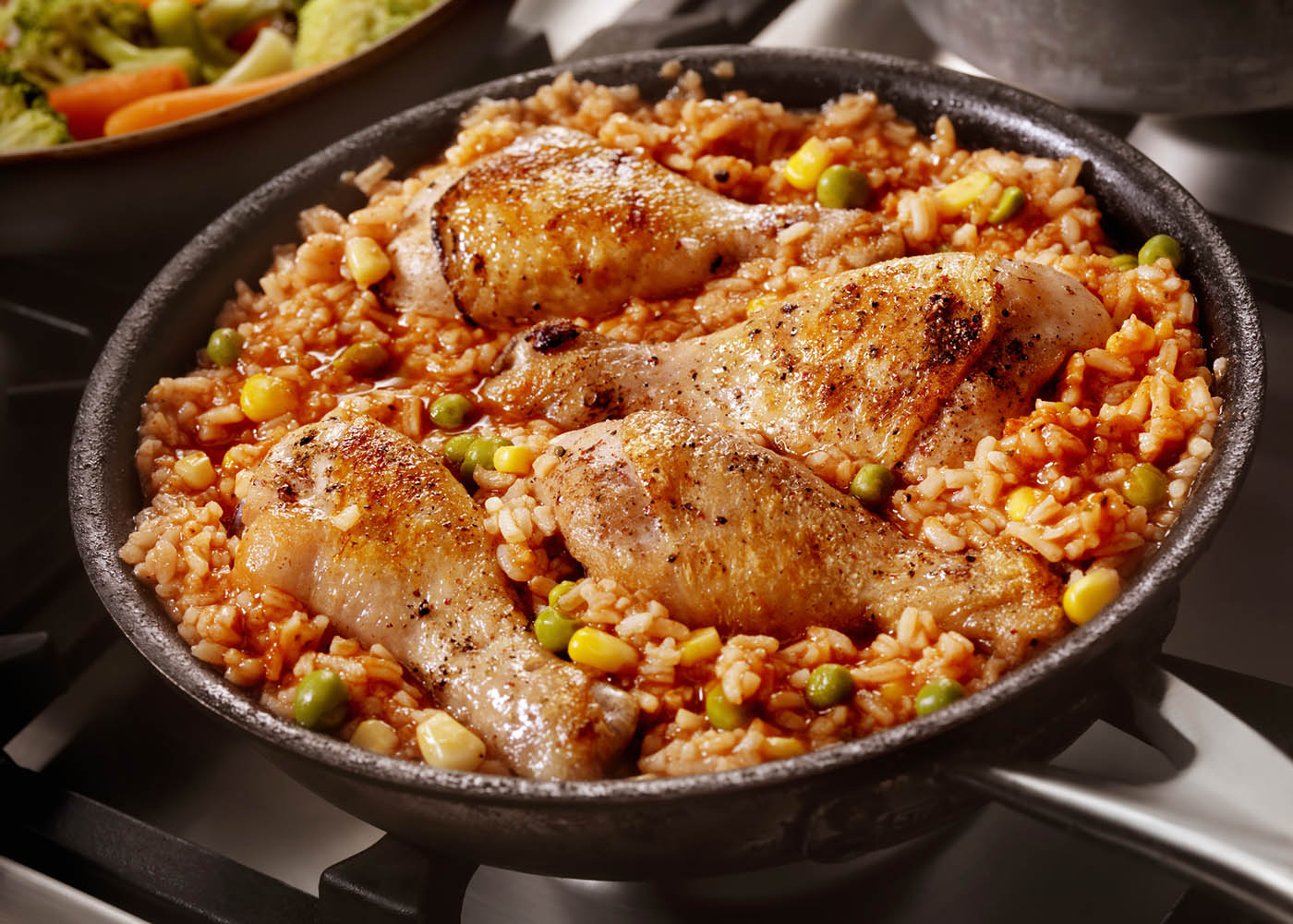 One pot de arroz com frango