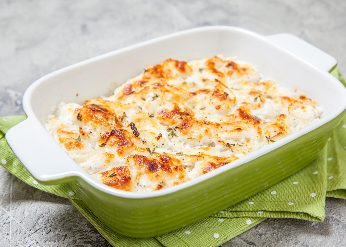 bacalhau com natas e batatas fritas