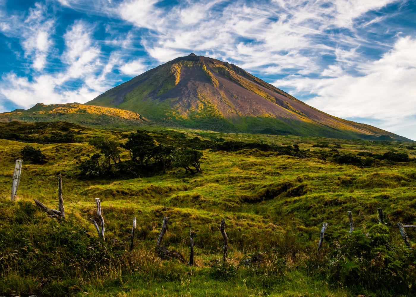 Ilha do Pico nos Açores