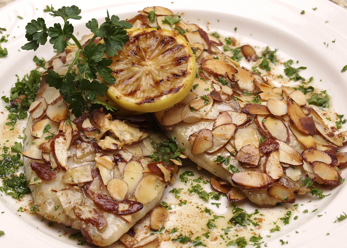 bacalhau com amêndoa e bacon