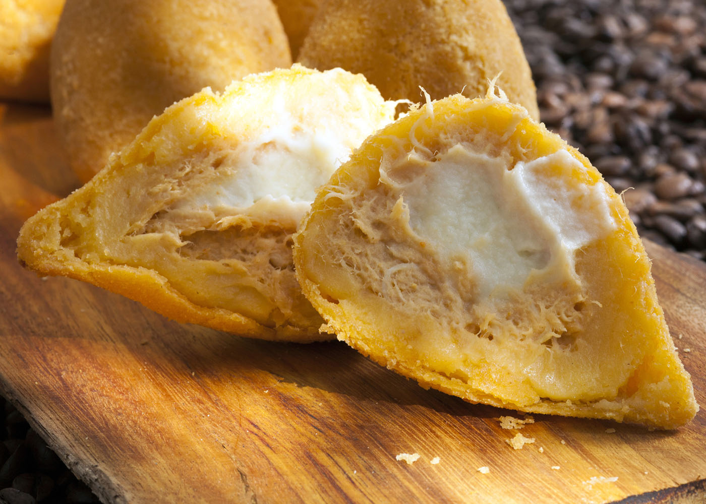 Coxinha de frango no forno