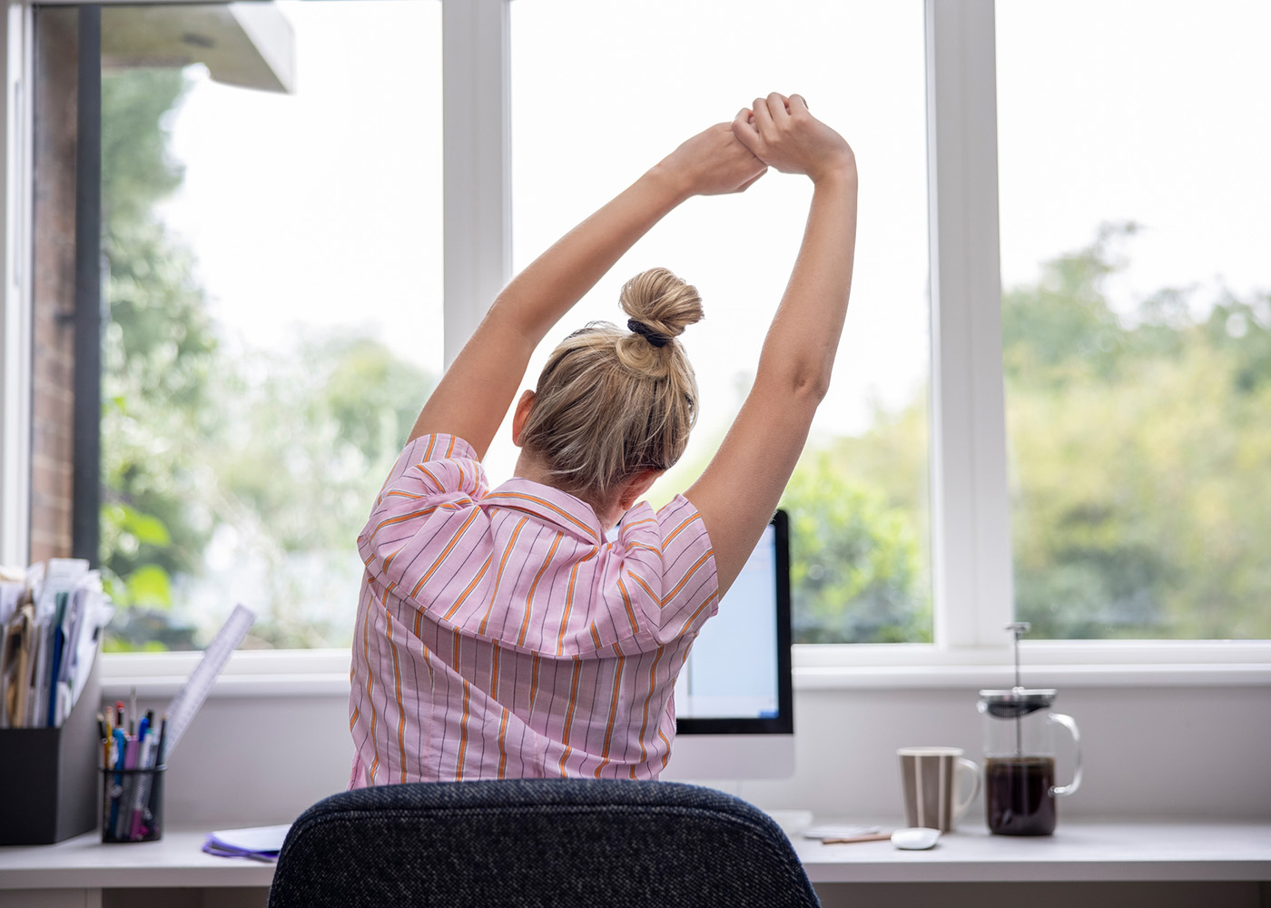 fazer pausas no trabalho