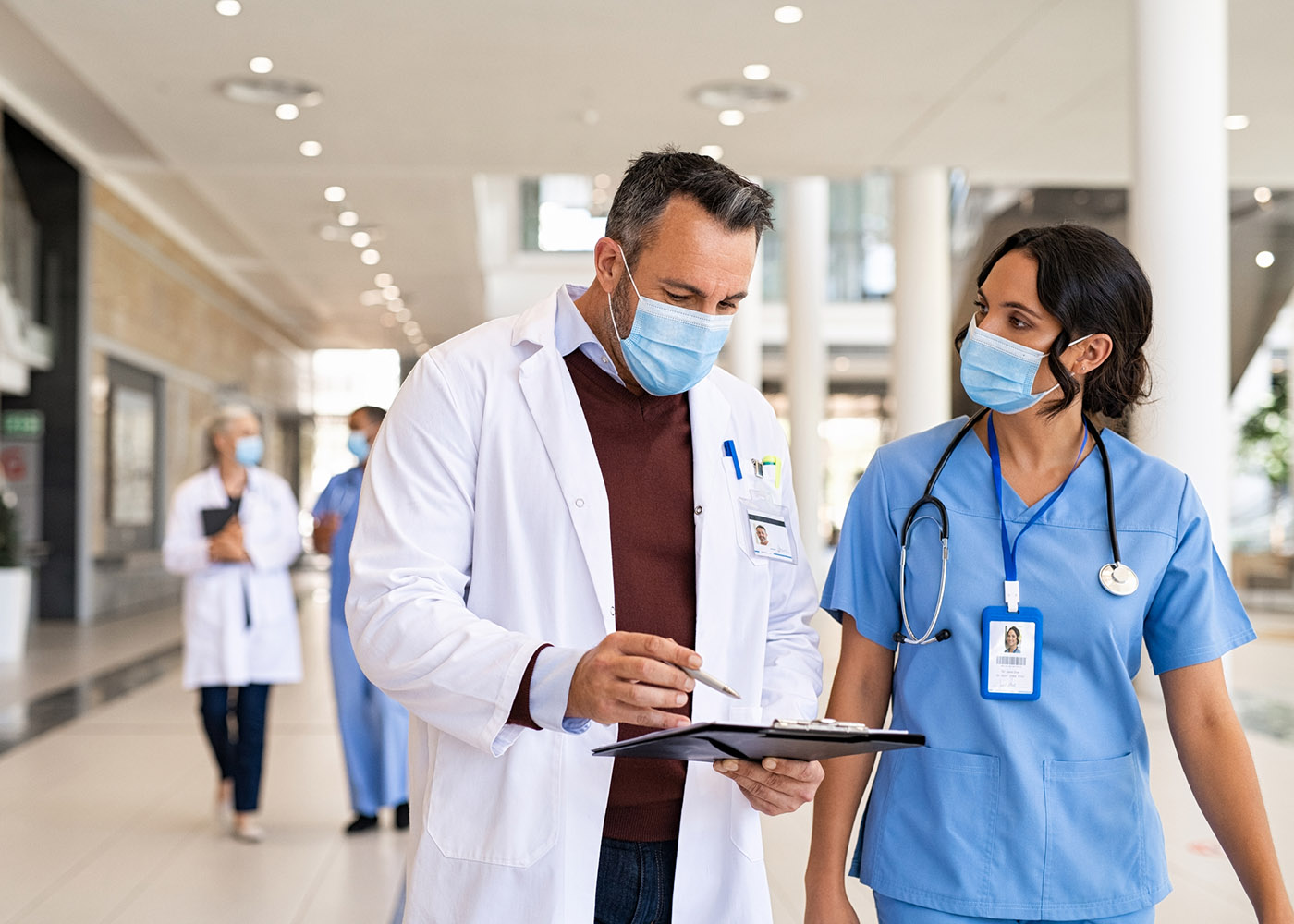 profissionais de saúde hospital