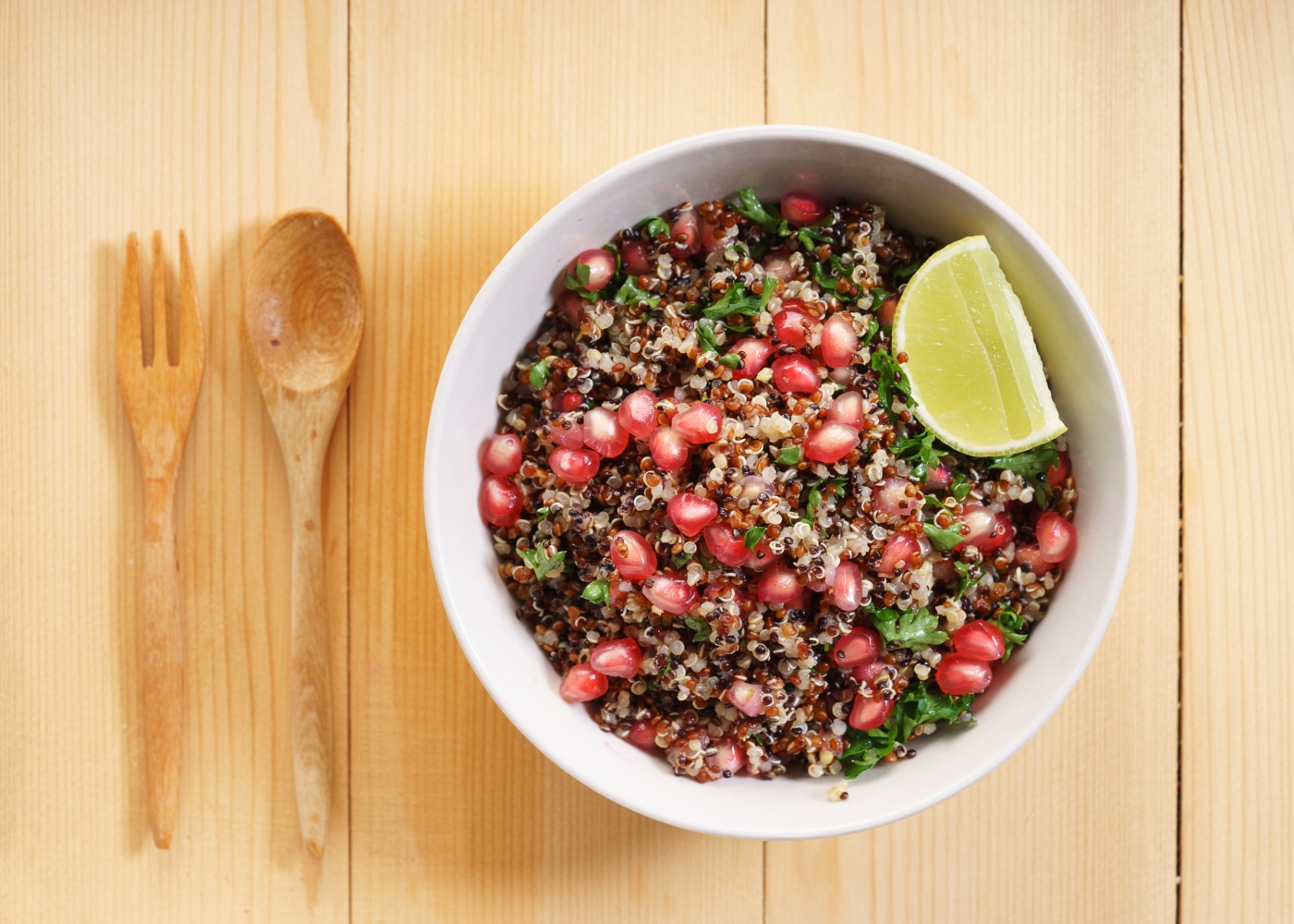 quinoa com atum e queijo