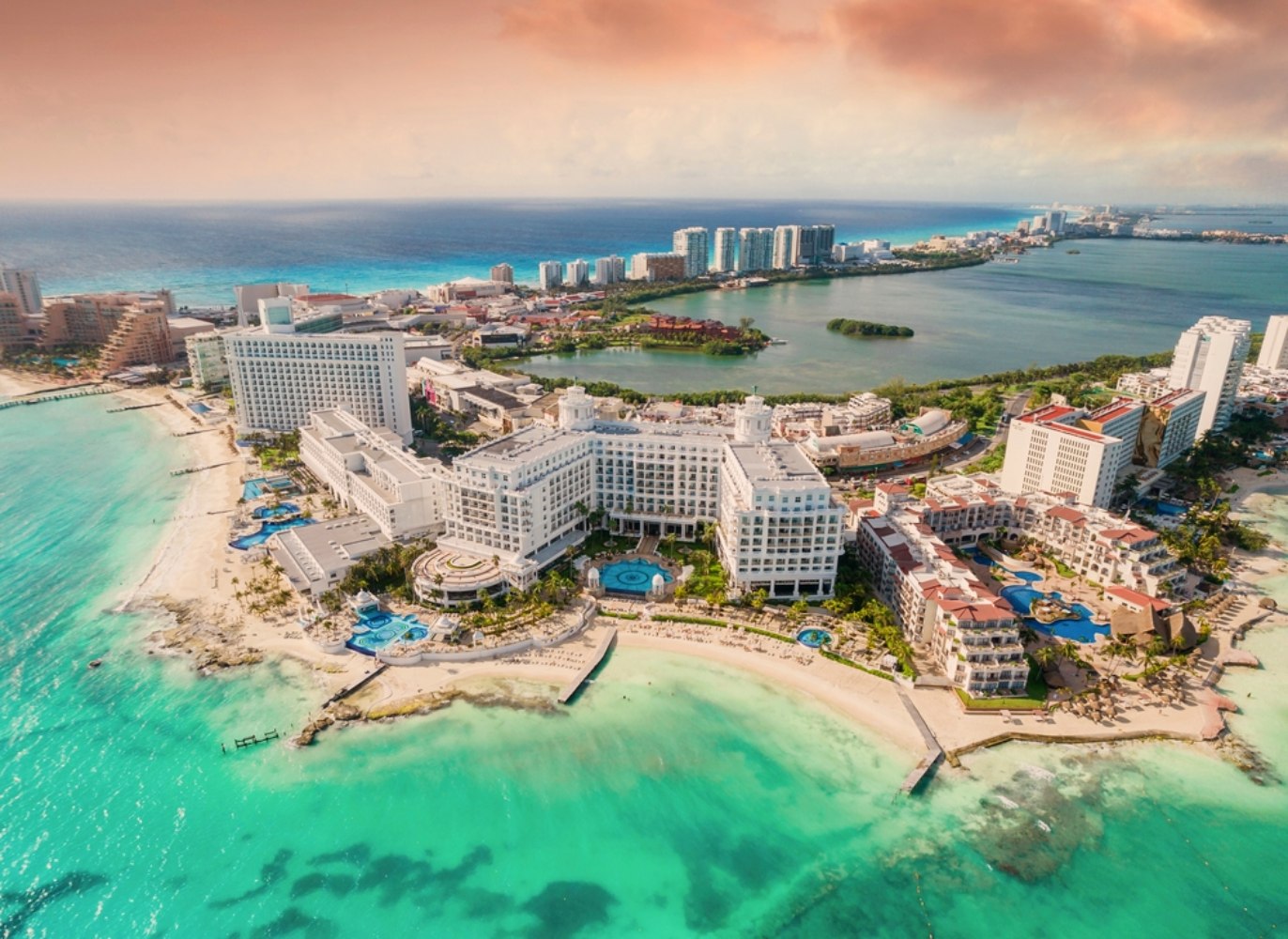 Vista aérea de Cancun