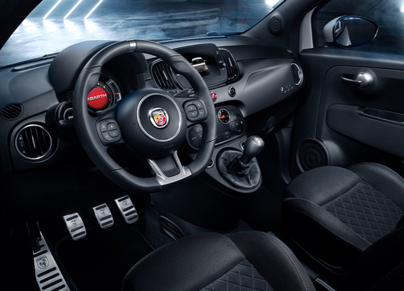 Interior de um Abarth