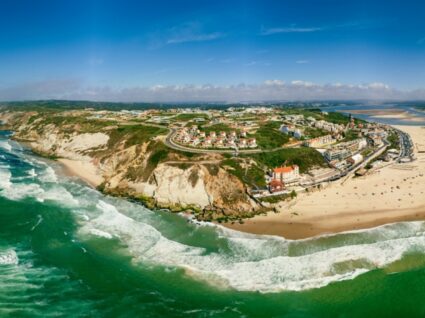 Vista aérea da Foz do Arelho