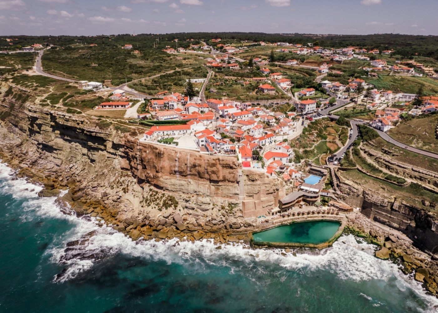 Vista aérea de Azenhas do Mar