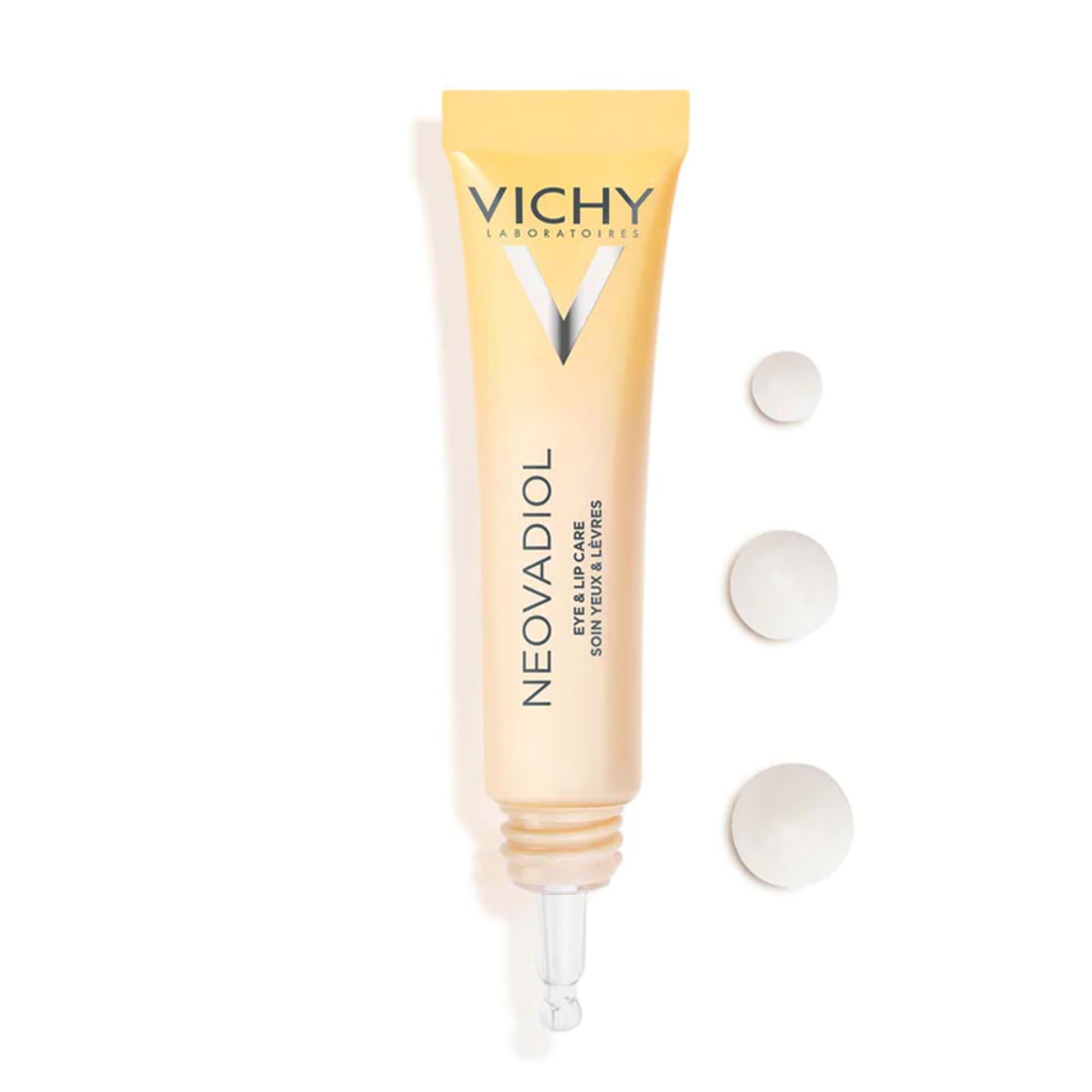 contorno de olhos e lábios vichy