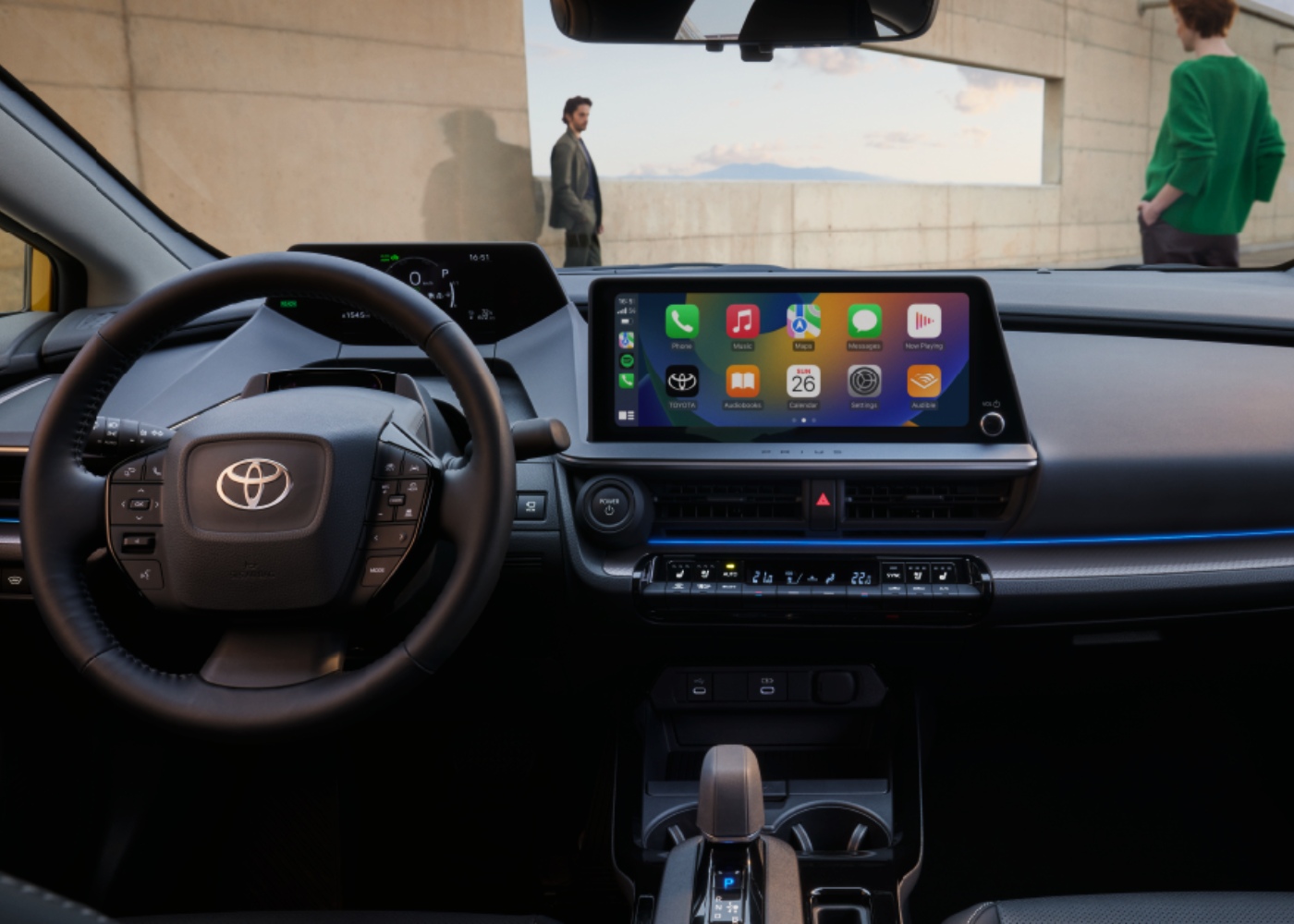 interior de um toyota prius