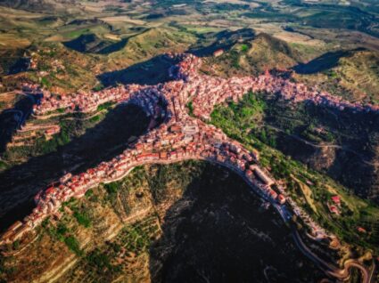 vista aérea de centuripe