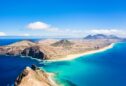 Vista aérea da ilha de Porto Santo