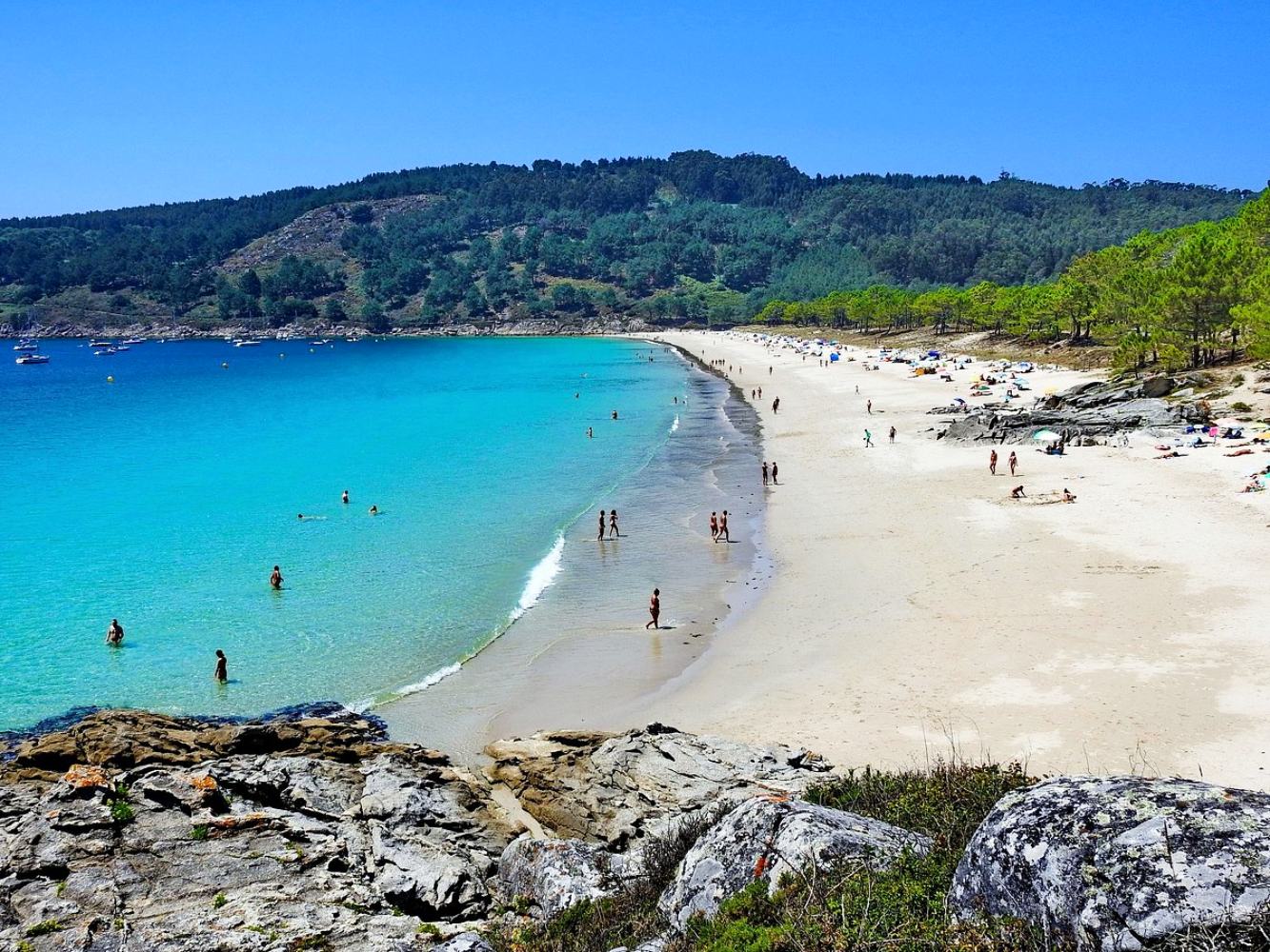 Praia em Cangas
