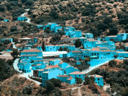 vila azul de Júzcar