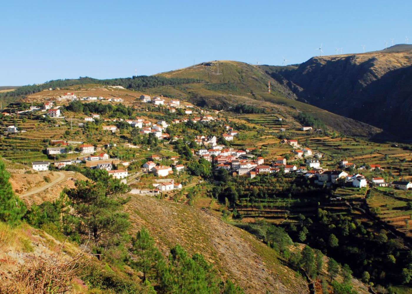 vista da aldeia de campanhó