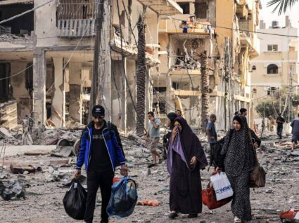 Refugiados em Gaza
