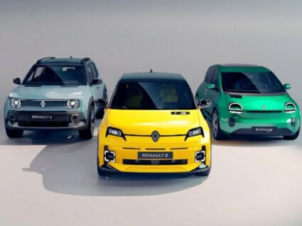 três modelos da renault