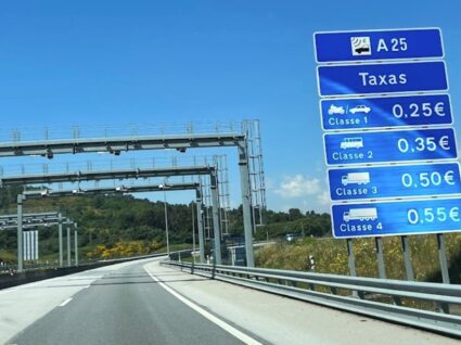 Portagens na A25