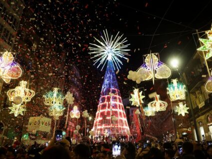 luzes de natal em Vigo