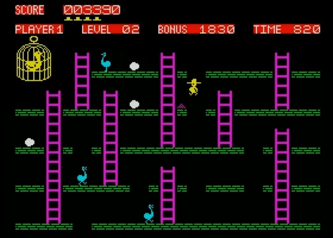 jogo chuckie egg para o zx spectrum