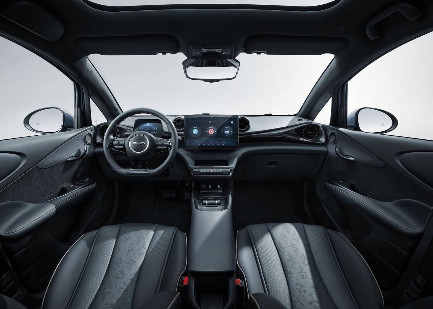 interior do BYD Dolphin
