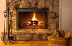 Lareira em casa