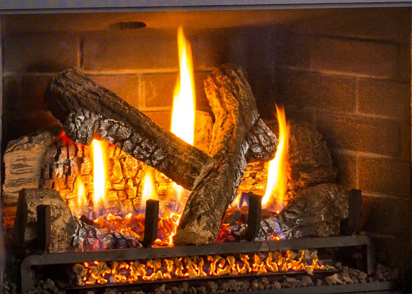 fogo da lareira em casa