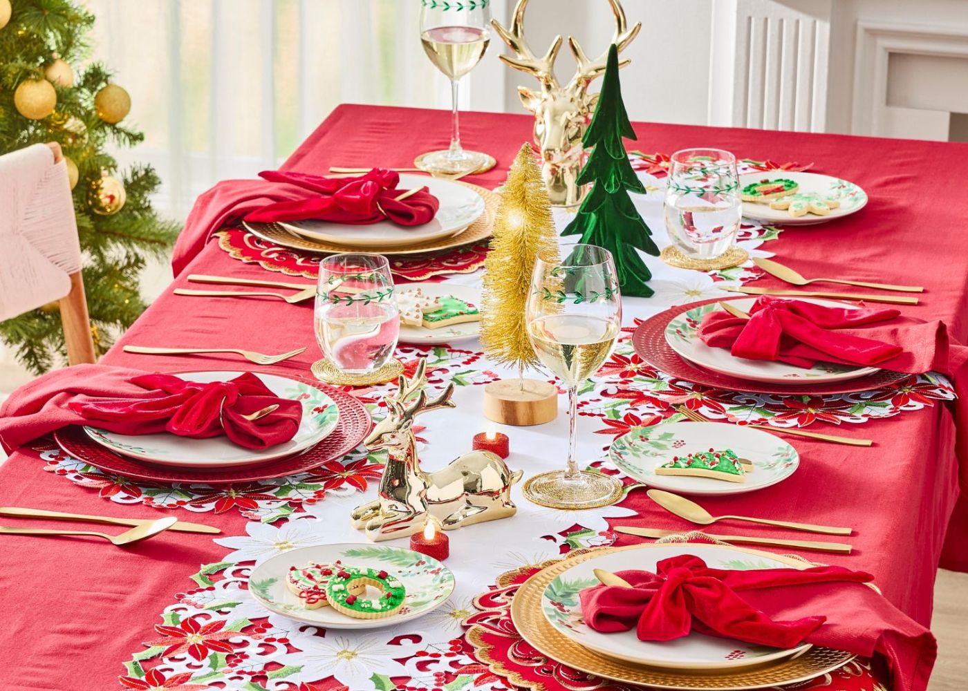 decorar a mesa de natal