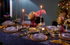 decorar a mesa de Natal