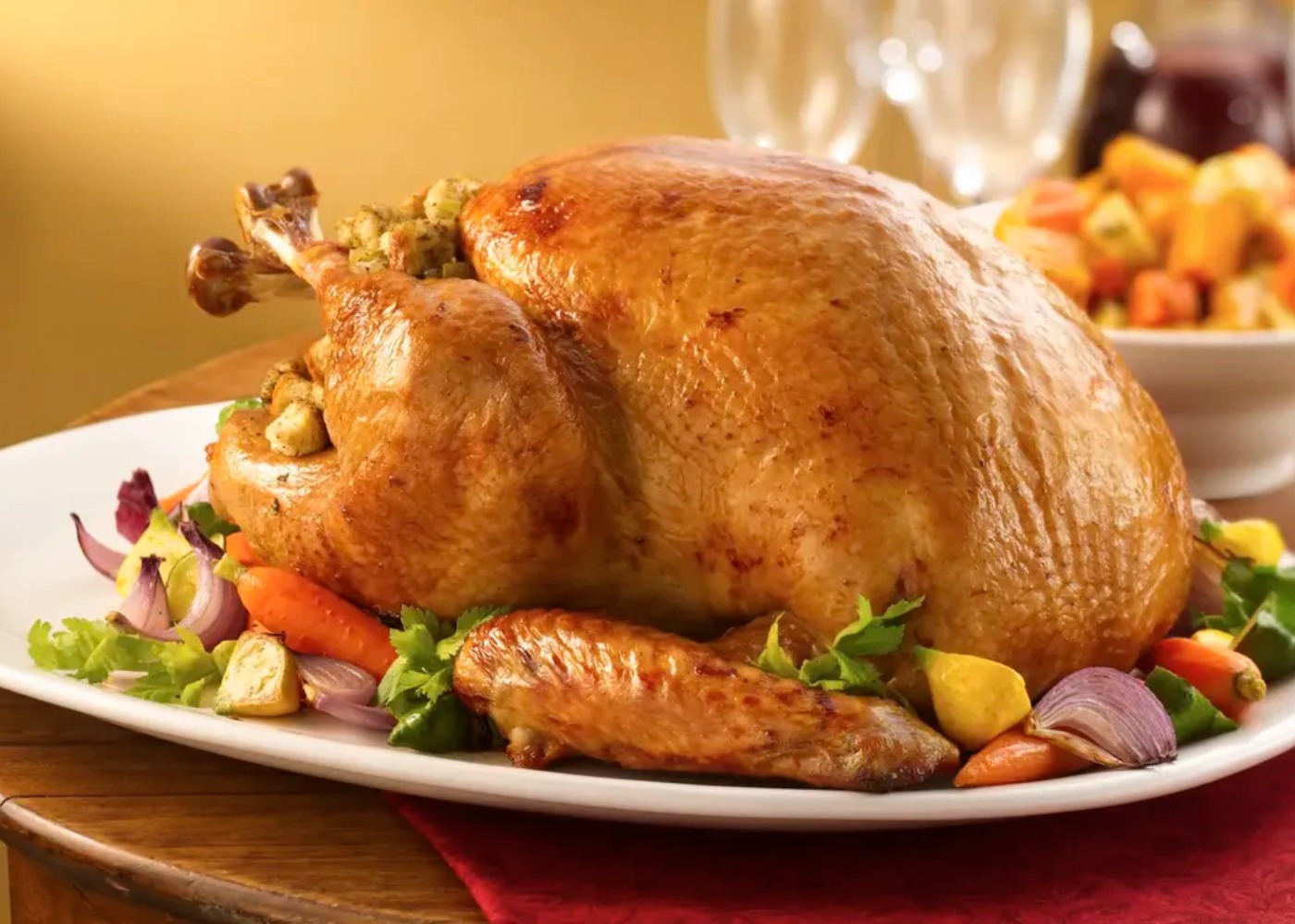 peru recheado na mesa