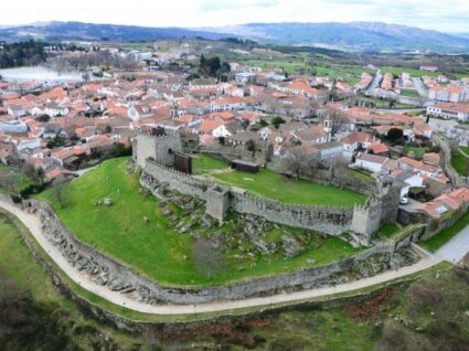 Vista aérea do castelo de Trancoso