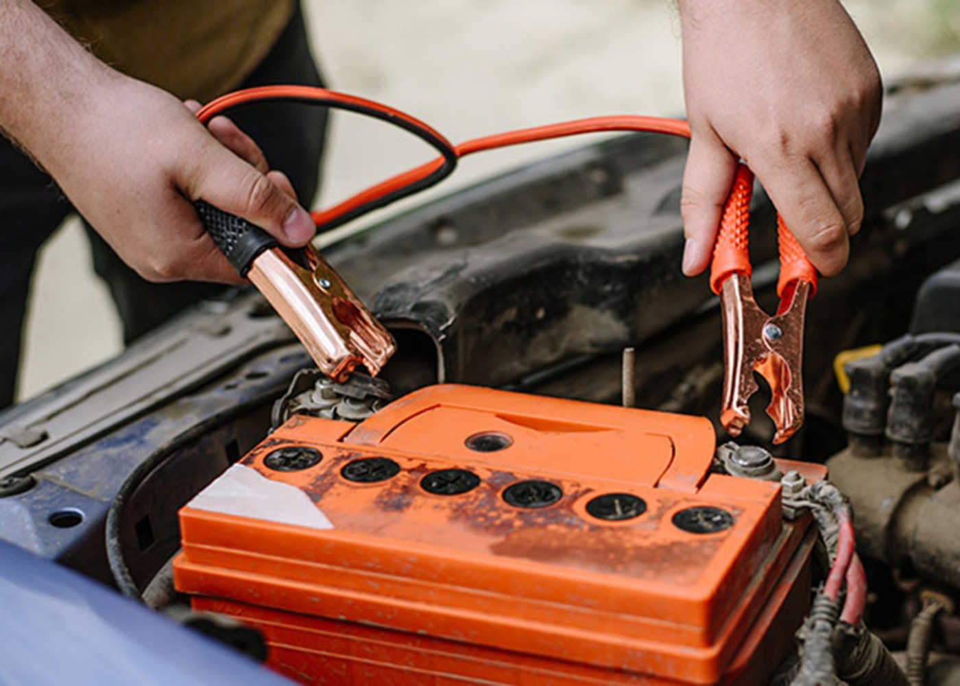 cabos de bateria quando o carro não pega