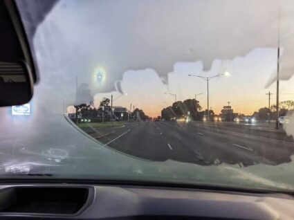 para-brisas embaciado