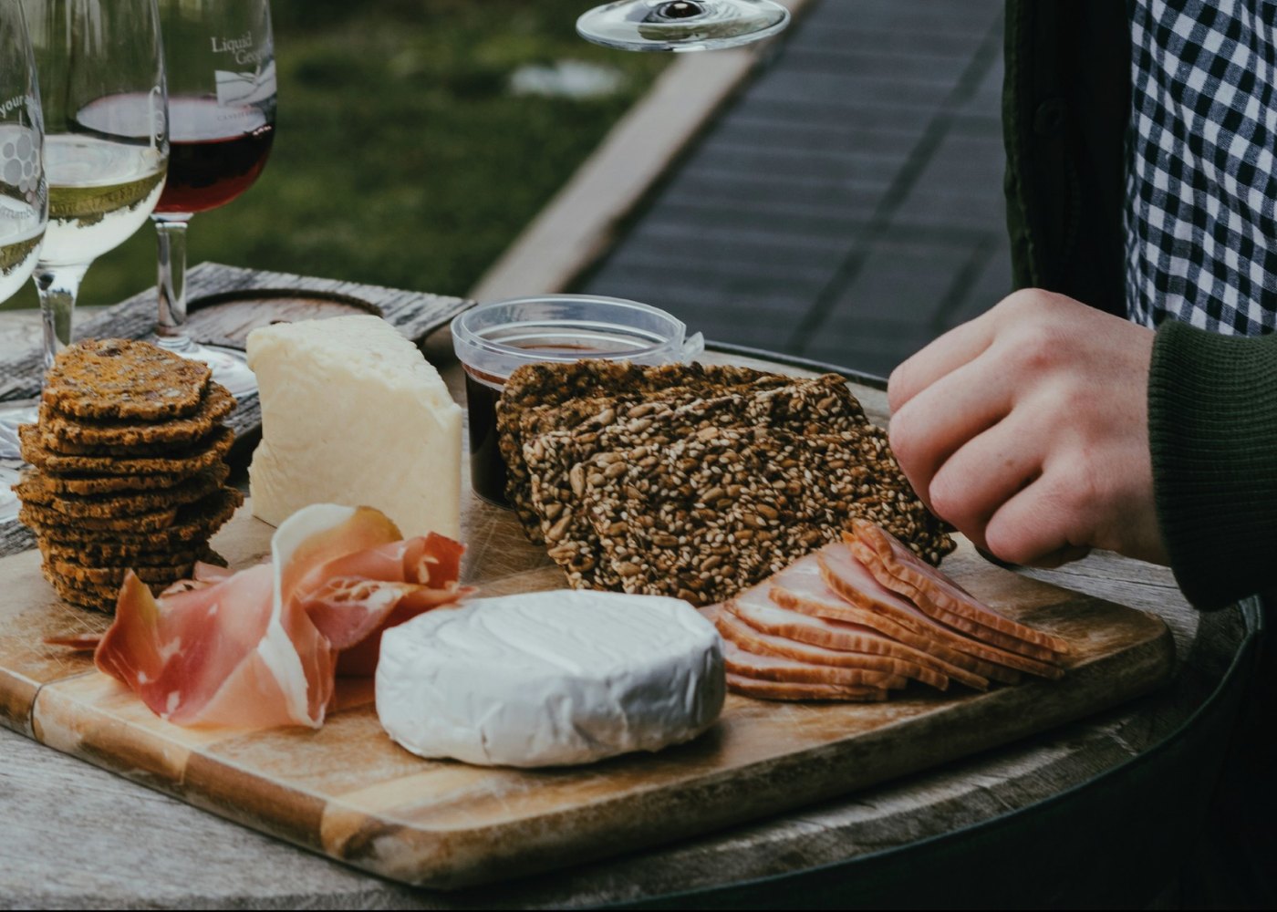 tábua de enchidos no restaurante panorama