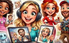 caricaturas feitas por IA