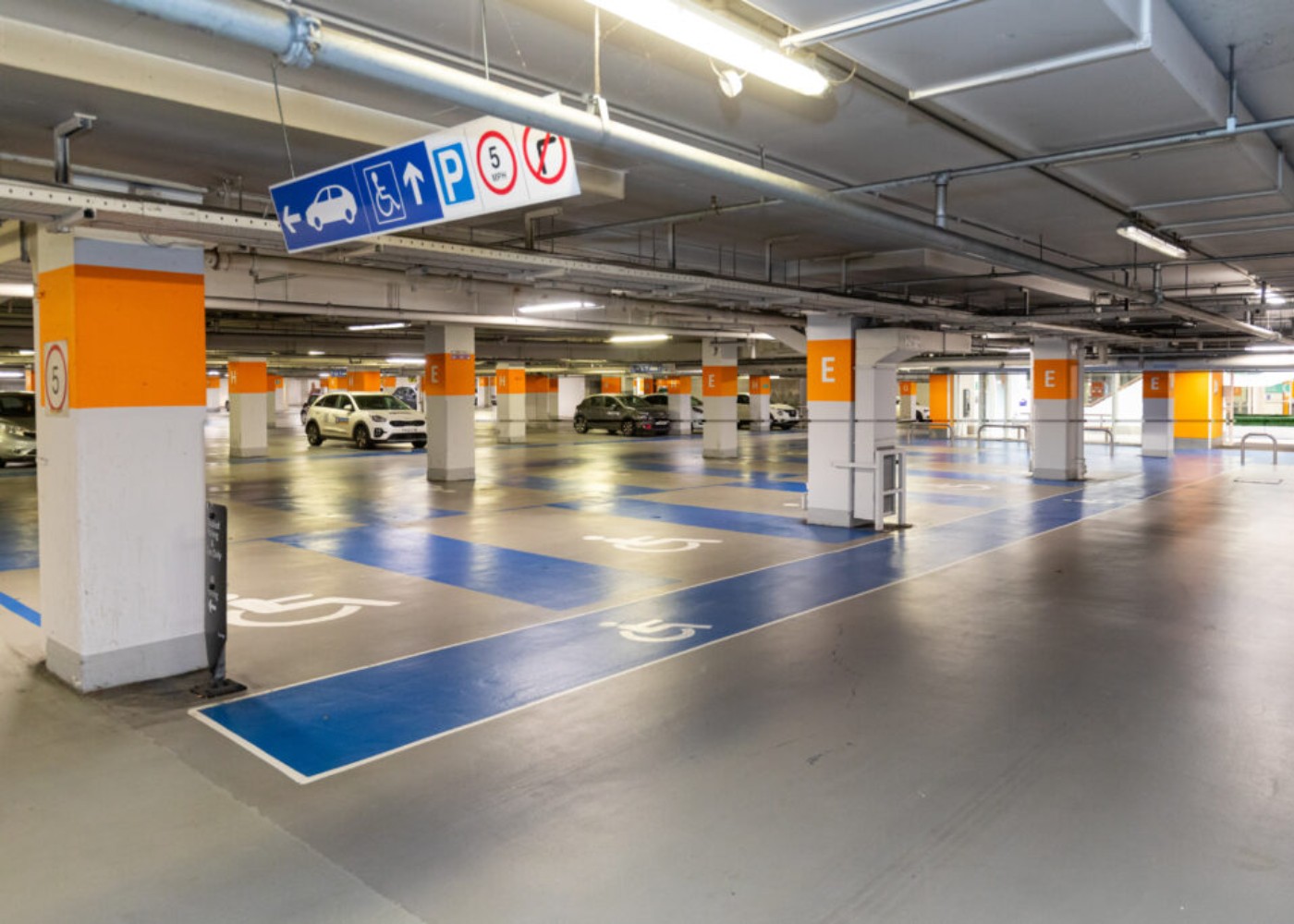 estacionamento em centros comerciais