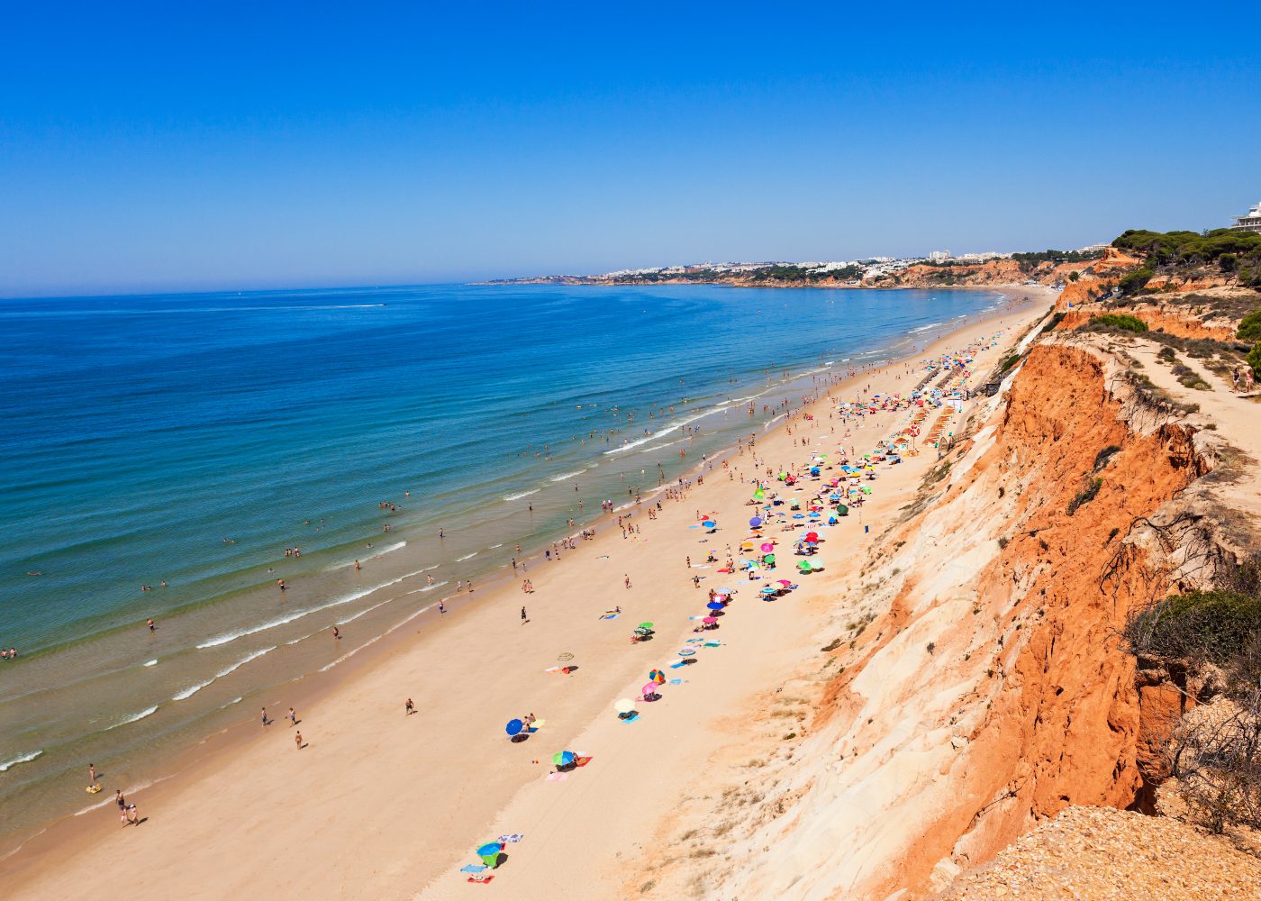 vista da praia da falésia