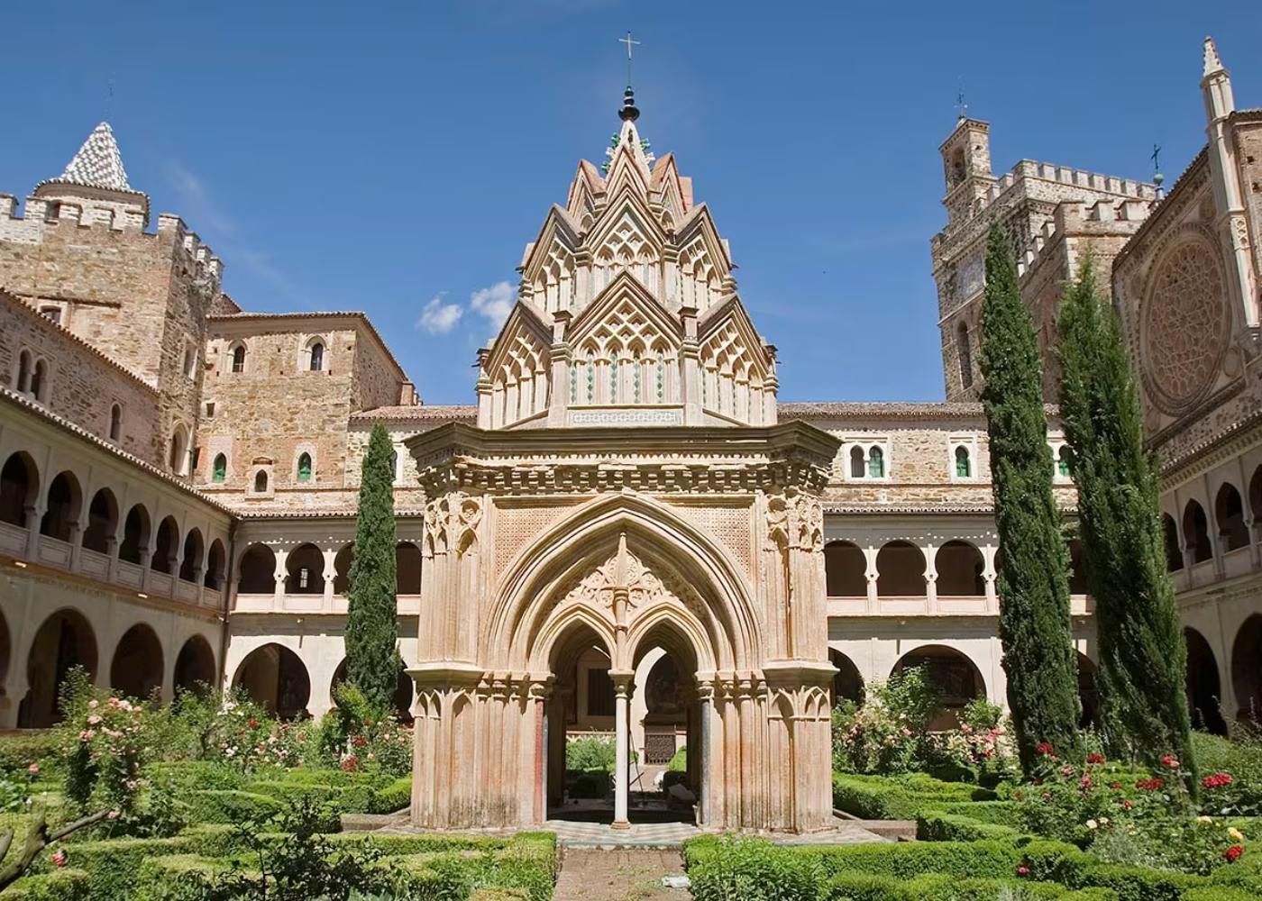 jardins do mosteiro de Guadalupe