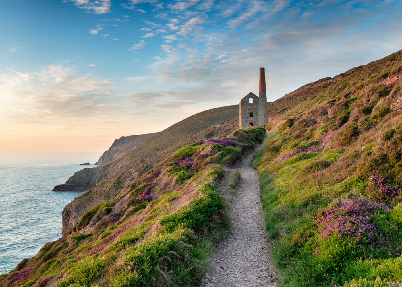 trilho costeiro em inglaterra