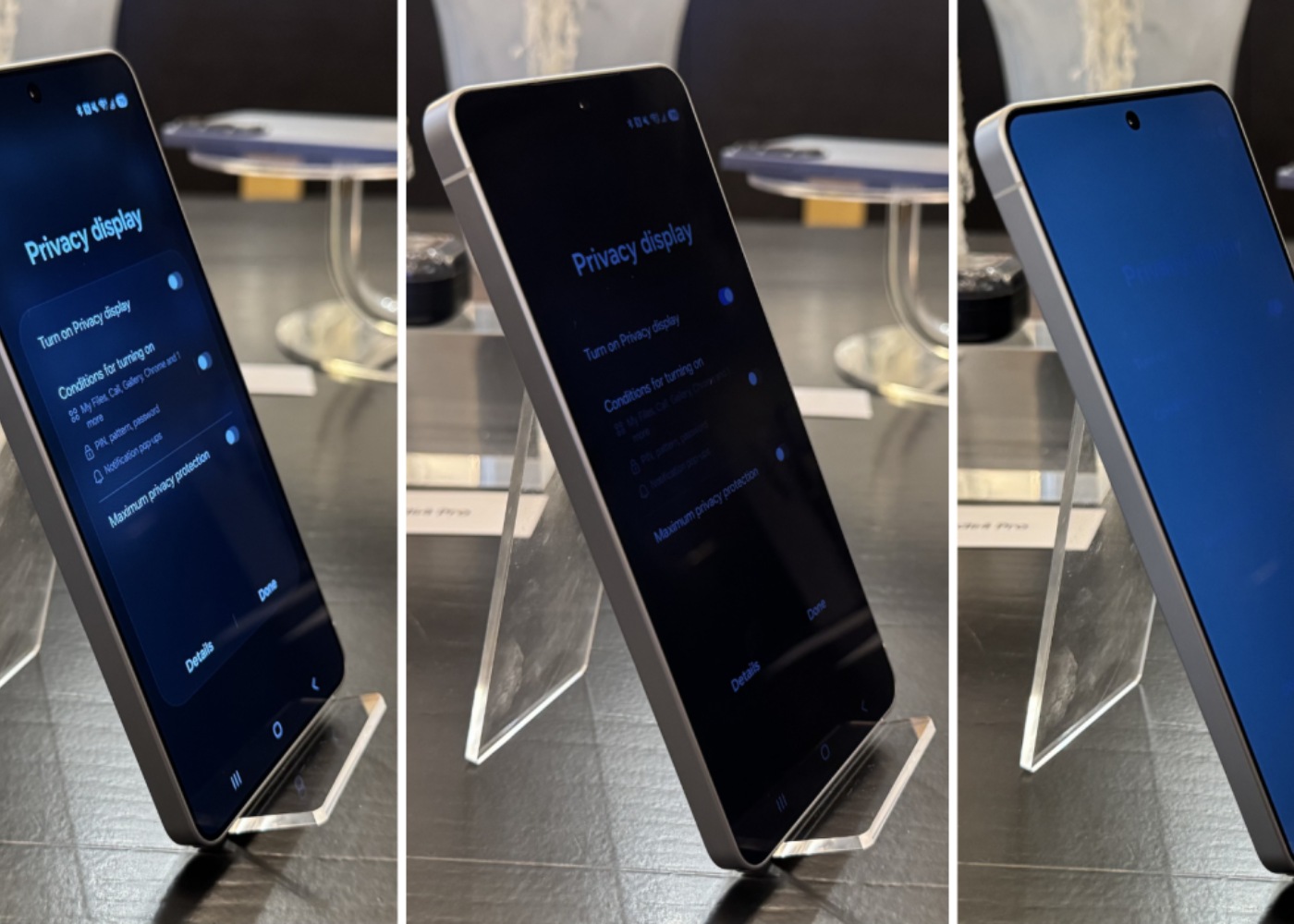 níveis de proteção do novo samsung