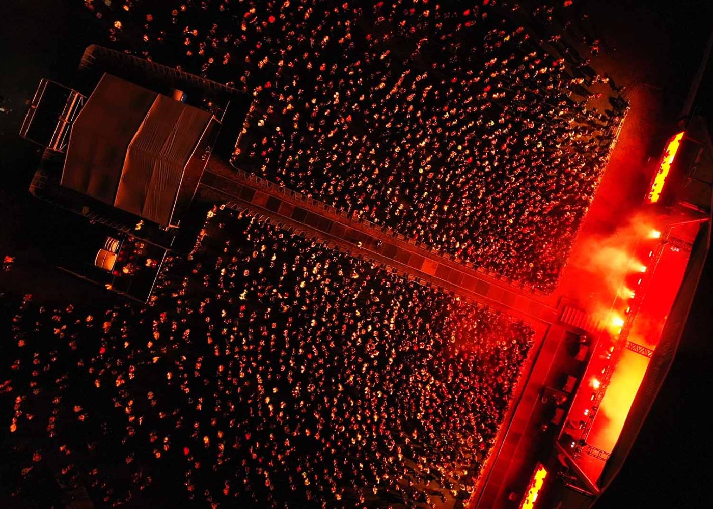 multidão no festival