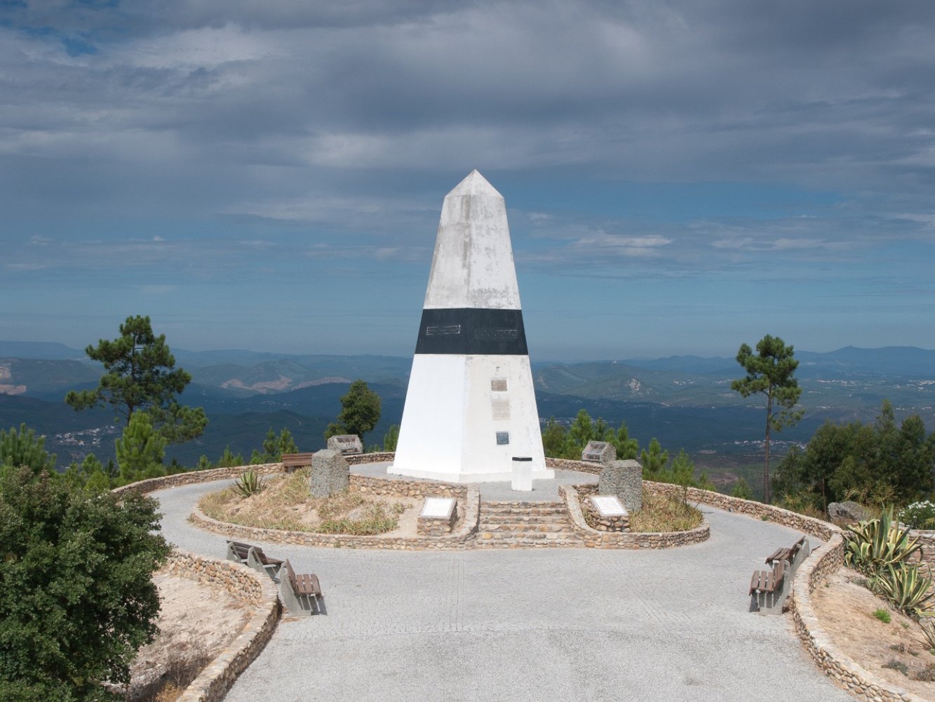 centro geodésico nas margens do Zêzere