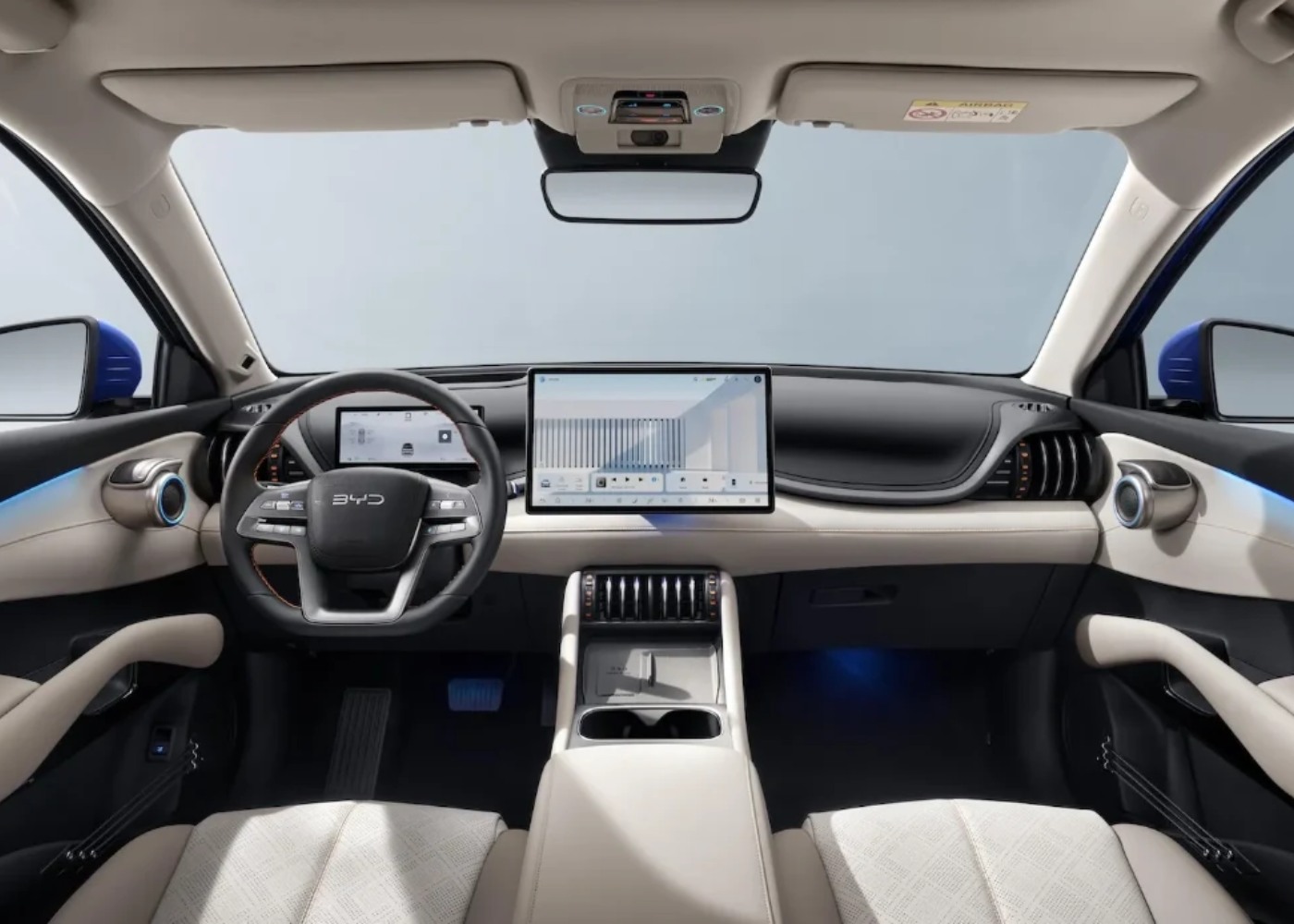 Interior no BYD Atto