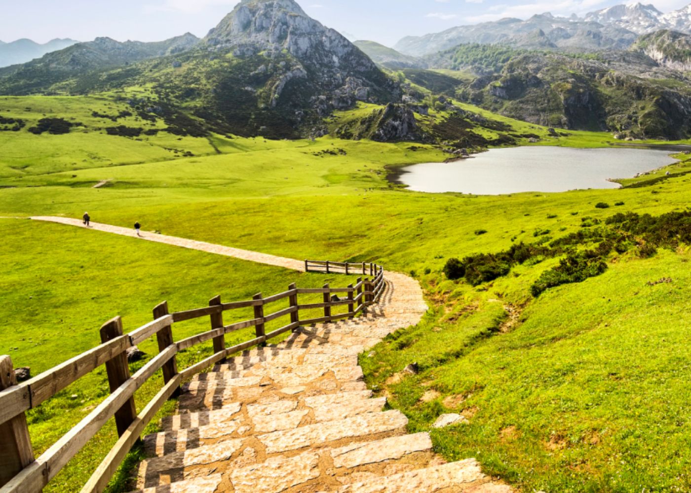trilho nos lagos de covadonga