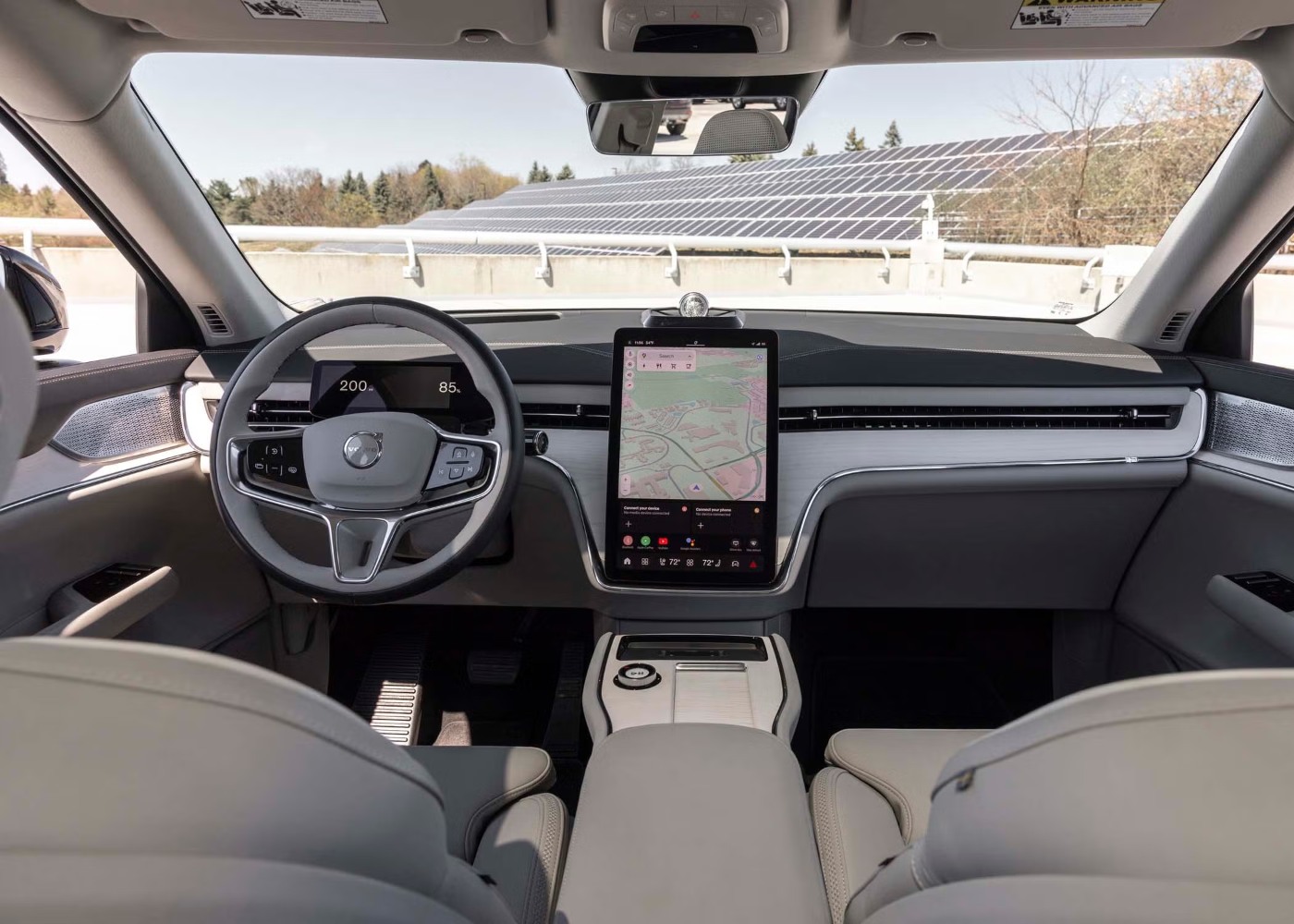 interior do volvo ex90